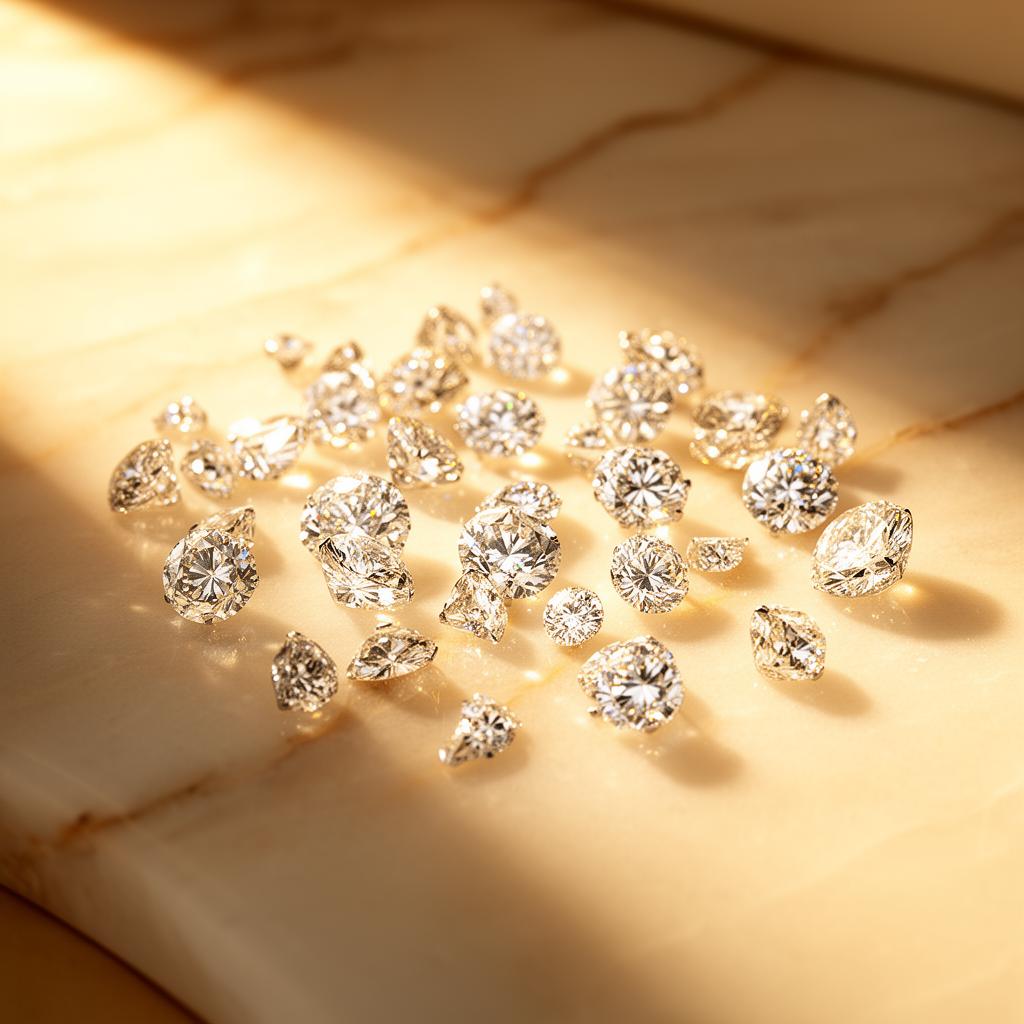 Diamond jewellery styling detail