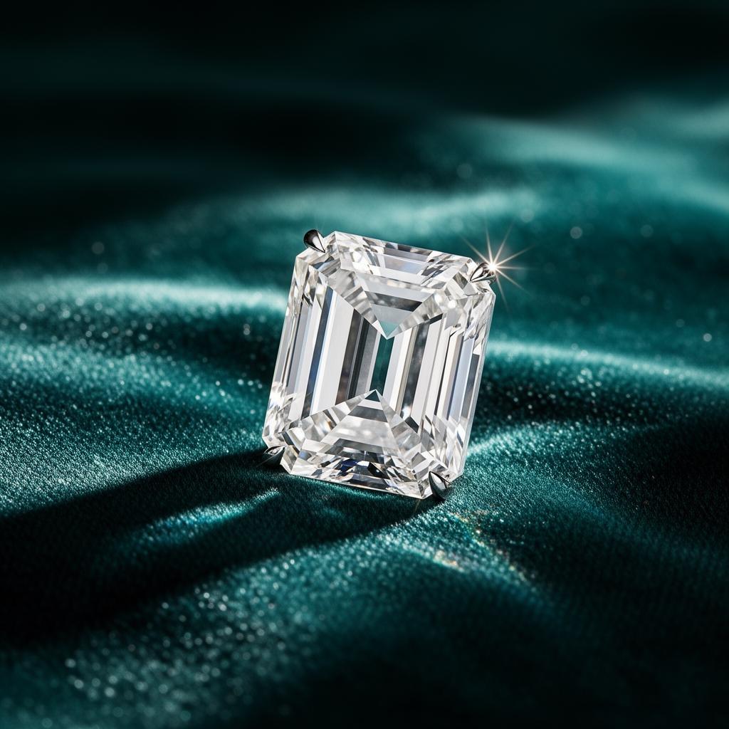 Modern interior with diamonds display